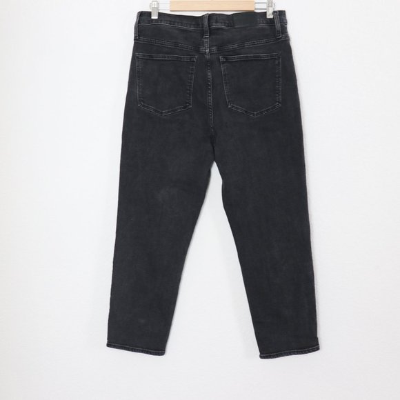 MADEWELL Classic Straight High Rise Denim Jean : Black 31 W Sz 10 - 12 - Picture 6 of 14